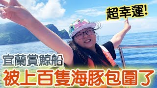 【Vlog】上百隻海豚!宜蘭賞鯨船[NyoNyoTV妞妞TV]