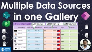 Multiple Data Sources in one Gallery Power Apps