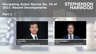 Podcast Episode Two - Navigating Dubai Decree No.34 of 2021 - recent developments