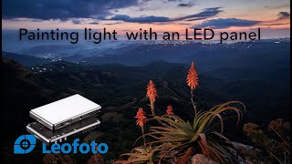 Painting Light with an LED (Leofoto FL-120N) panel