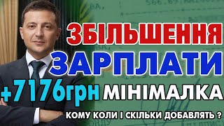 Збільшення мінімальної зарплати до 7176 грн