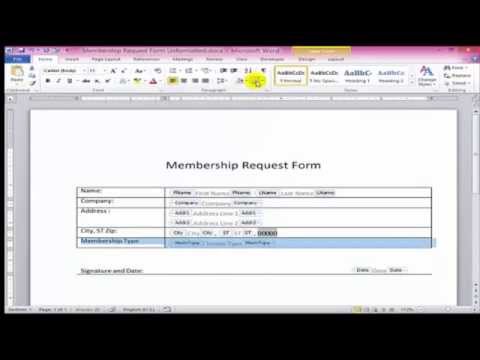 How to create fillable forms in Word How to create fillable forms in Word