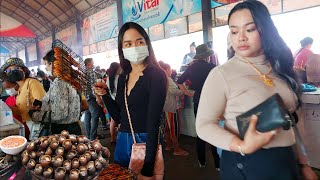 Countryside Street Food @Kien Svay Resort - Plenty of Cambodian Delicious Food for Lunch