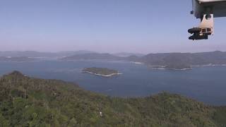 宮島ロープウェイから見える景色 獅子岩線