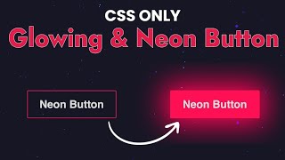 Glowing Button Animation with Mouse Movement Effect | CSS and Javascript Animation | CSS Text Shadow