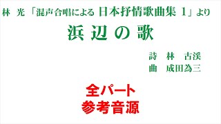 「浜辺の歌」 参考音源 全パート用～林光　日本抒情歌曲集より～（歌詞つき）