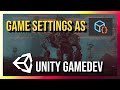 New Game Settings as Scriptable Objects in Unity - GameDev 2023
