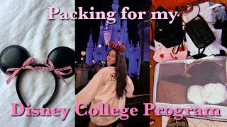 Packing for my DCP | Fall 2024 Disney College Program *clothes, decor, essentials*