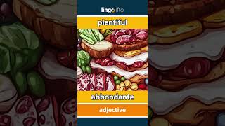 🇬🇧🇮🇹 plentiful - abbondante : vocabulary builder : learn English : impariamo l'inglese