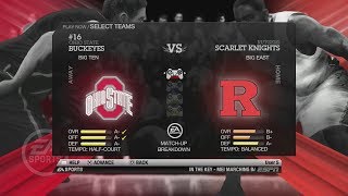 NCAA Basketball 10 (Rosters Updated for 2018 2019 Season) Ohio State vs Rutgers