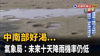 中南部好渴... 氣象局:未來十天降雨機率仍低－民視台語新聞