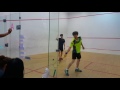 hd squash 용인연맹회장배스쿼시대회 남자a 조별예선 이상진vs정규웅