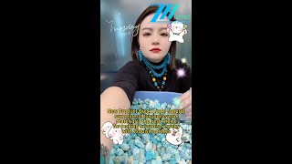 250219-1 New Product Quick Look! Natural raw mineral turquoise wool material is the best choice