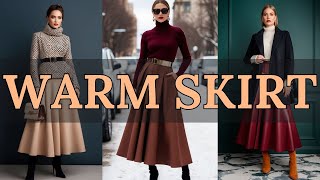 Warm Maxi Skirt Winter Outfits: Stay Cozy and Stylish