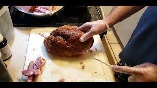 Cutting up a ham (spiral cut, quickie) #9