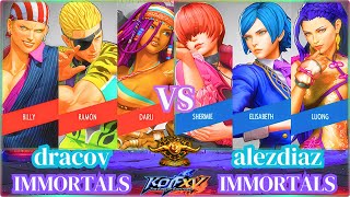 KOF XV🔥The Next Level Of KOF 15 Season Combos⚡Rank Match ⚡dracov VS alezdiaz🔥The Battle of Warriors🔥