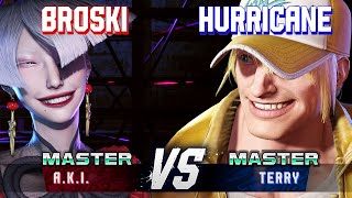 SF6 ▰ BROSKI (A.K.I.) vs HURRICANE (Terry) ▰ High Level Gameplay