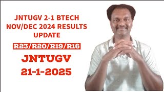 JNTUGV 2-1 BTECH NOV/DEC 2024 RESULTS UPDATE  #JNTUGV