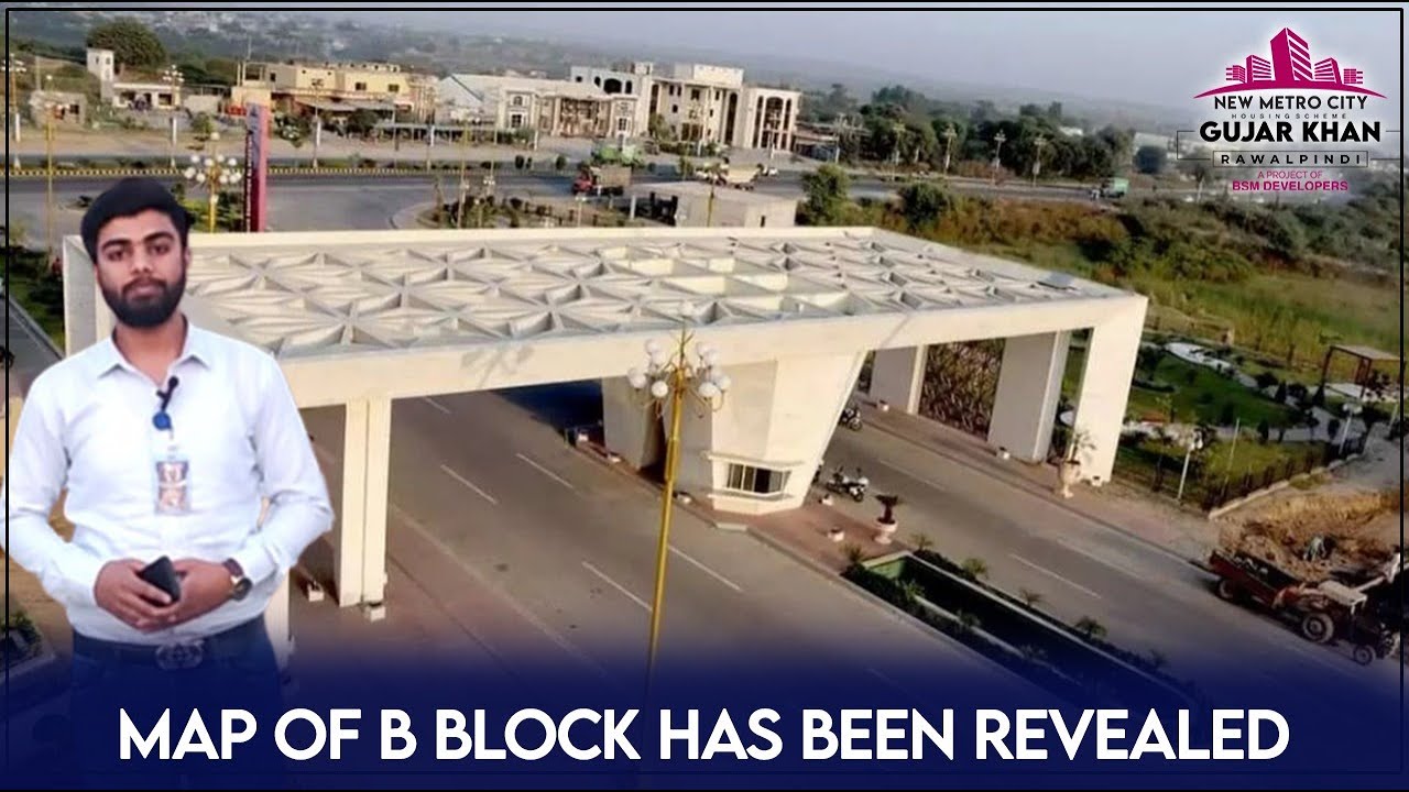 New Metro City Gujar Khan Map Of B Block Has Been Revealed | Globe ...