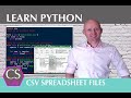 4: CSV FILES WITH PYTHON - EDITING A CSV FILE: How to edit a csv file in a user friendly way.