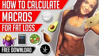 How to calculate macros for fat loss free download