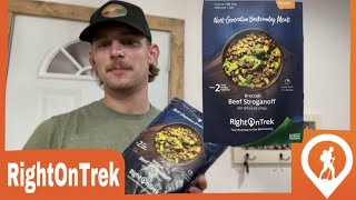 Honest Review of Right On Trek Backpacking meal. | Broccoli and Beef Stroganoff |