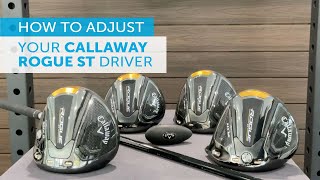 How to adjust your CALLAWAY ROGUE ST Driver ALL 2022 MODELS