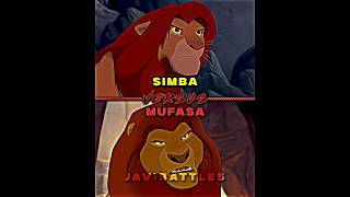 Simba Vs Mufasa #disney #edit #lionking #simba #mufasa #wis #thelionking #versus #shorts #lion