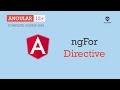 ngFor Directive in Angular | Directives | Angular 12+