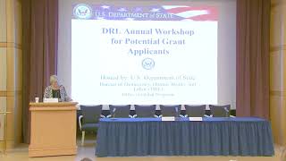 Opening Remarks: 2017 DRL Workshop for Potential Grant Applicants