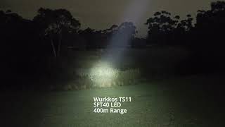 Wurkkos TS11: Long Range Flashlight Beamshot Test