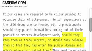 The LEGO Group: Publish or Protect? Case Solution & Analysis Caseism.com