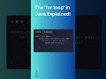 Java For Loop Explained in 60 Seconds! Beginner guide