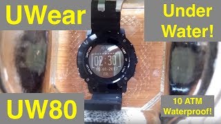 UWear UW80 Super Waterproof GPS Hiking Smartwatch: Unboxing and Review