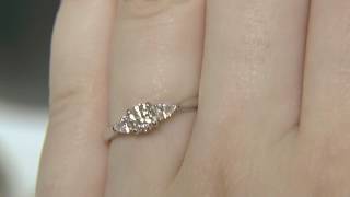 0.71ct Three Stone Diamond Engagement Ring MD008