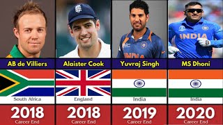 Famous Cricketers RETIRED in Every Year 1990-2023