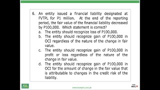 FAR Problem of the Day (June 21, 2022) - Financial Liability at FVTPL