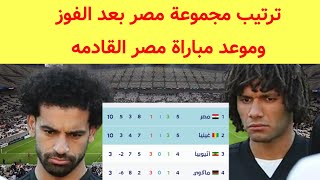 ترتيب مجموعة مصر بعد الفوز على غينيا في تصفيات كأس الأمم الإفريقية