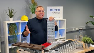 Stahlrinne BIRCOtopline // Showroom // Entwässerung mit Baukastensystem