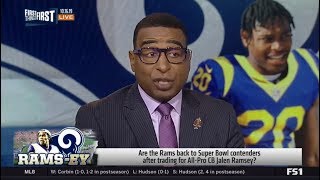 Cris Carter SHOCKED Rams acquire All-Pro CB Jalen Ramsey for two 1st-Round Draft Pick