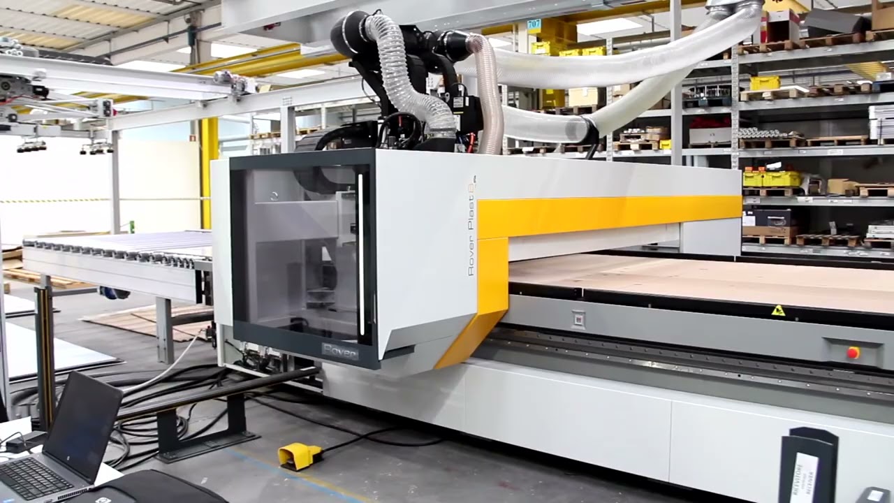 Biesse Rover Plast B FT Winstore Integrated Cell - YouTube