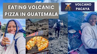 How to hike for pizza cooked on a volcano in guatemala 🇬🇹 | volcano pacaya, pizza pacaya solo hike