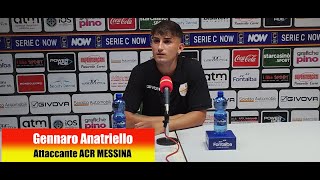 Post gara MESSINA vs POTENZA - Gennaro Anatriello - Attaccante  ACR MESSINA