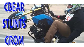 CBEAR STUNTS HIS GROM