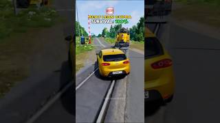 Extreme overtaking PART 25 | RAILWAY #beamngdrive #beamng #beamngcrashes #car #cars