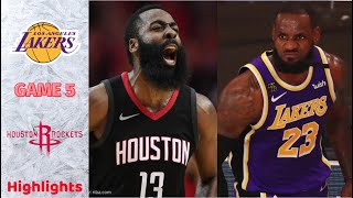 Lakers vs Rockets Full GAME 5 Highlights | NBA Playoffs