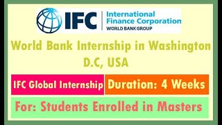 How to Apply for World Bank Internship In Washington DC USA | Global Internship Program | O NEED