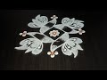 5 X 5 dots special rangoli design🌷simple rangoli design 🪷daily muggulu 🌼kutti kolam