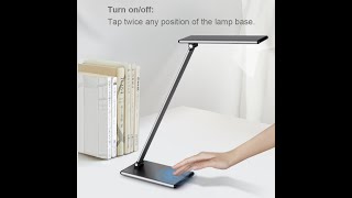 Smart touch LED table lamp, led desk lamp, stepless dimming control, CCT adjustable-F100