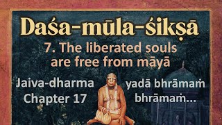 13 • Daśa-mūla-śikṣā 7: The liberated souls are free from māyā — Jaiva-dharma Ch 17